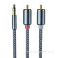 RCA Audio line Metallic Casing Aux Cable